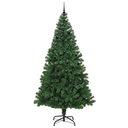 vidaXL Artificial Christmas Tree with 300 LEDs with Stand Green 240 cm - 50253