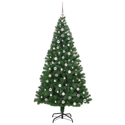 vidaXL Artificial Christmas Tree with 300 LEDs with Stand Green 240 cm - 50254