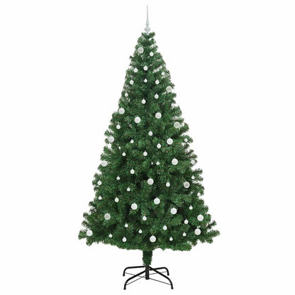 vidaXL Artificial Christmas Tree with 300 LEDs with Stand Green 240 cm - 50257