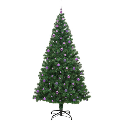 vidaXL Artificial Christmas Tree with 300 LEDs with Stand Green 240 cm - 50258