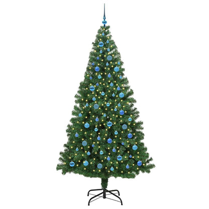 vidaXL Artificial Christmas Tree with 300 LEDs with Stand Green 240 cm - 50271