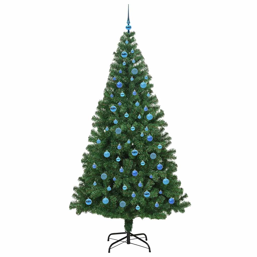 vidaXL Artificial Christmas Tree with 300 LEDs with Stand Green 240 cm - 50271