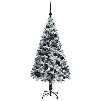 vidaXL Artificial Christmas Tree with 150 LEDs with Stand White 150 cm - 50286
