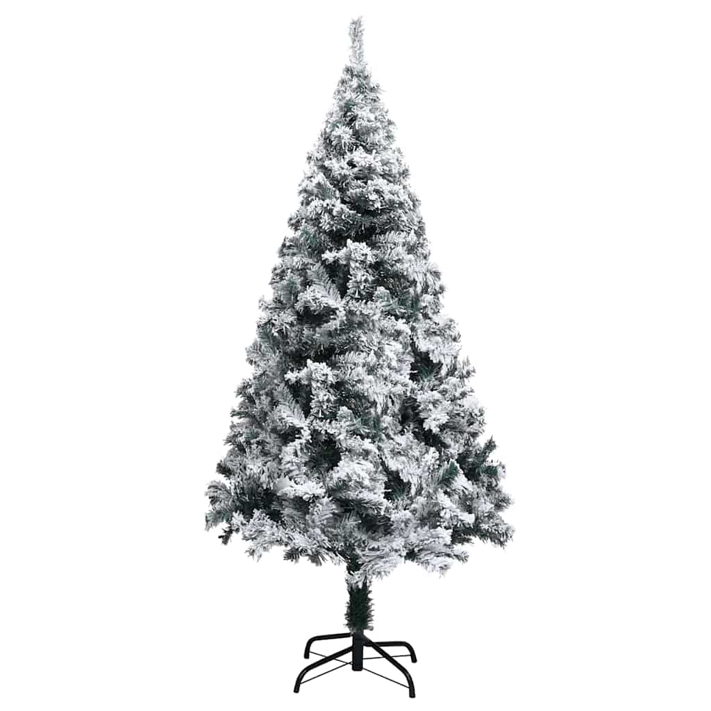 vidaXL Artificial Christmas Tree with 150 LEDs with Stand White 150 cm - 50287