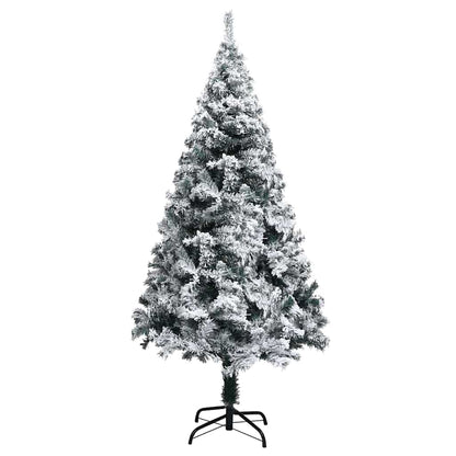 vidaXL Artificial Christmas Tree with 150 LEDs with Stand White 150 cm - 50310