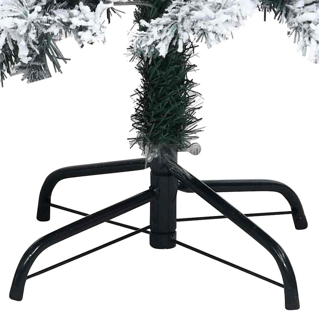vidaXL Artificial Christmas Tree with 150 LEDs with Stand White 150 cm - 50317