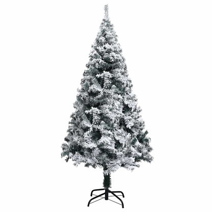 vidaXL Artificial Christmas Tree with 150 LEDs with Stand White 150 cm - 50317