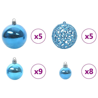 vidaXL Artificial Christmas Tree with 150 LEDs with Stand White 150 cm - 50317