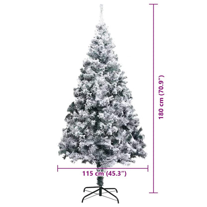 vidaXL Artificial Christmas Tree White 180 cm - 50333