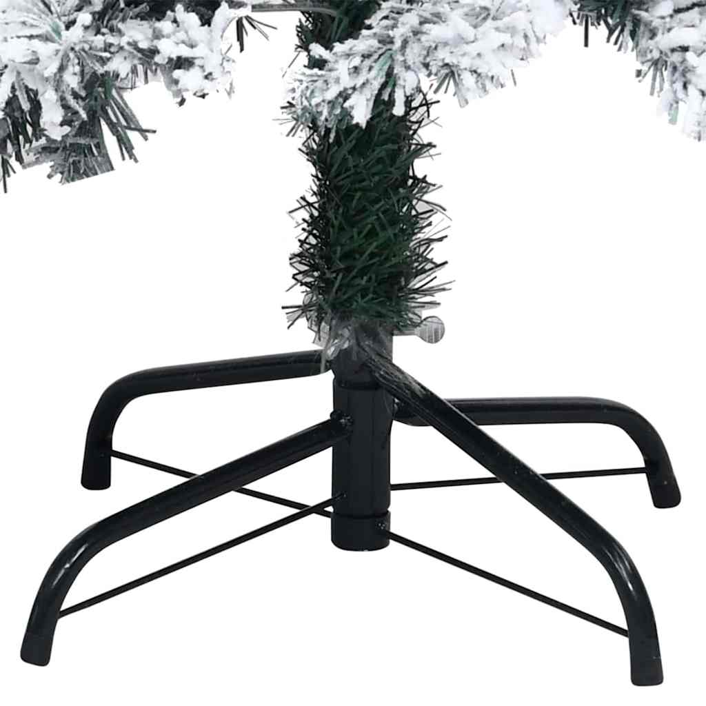 vidaXL Artificial Christmas Tree with 300 LEDs with Stand White 180 cm
