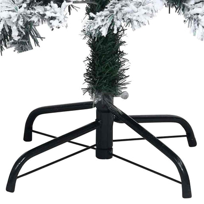 vidaXL Artificial Christmas Tree with 300 LEDs with Stand White 180 cm