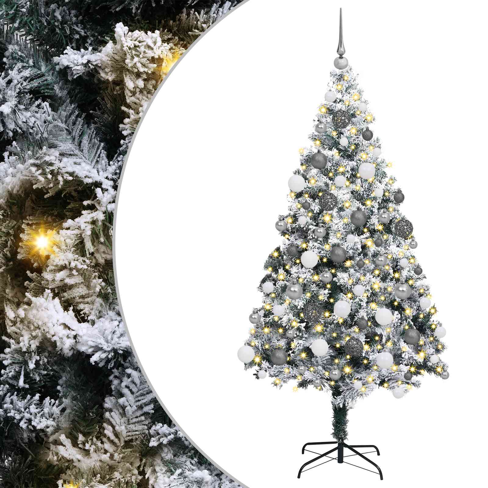 vidaXL Artificial Christmas Tree White 180 cm - 50342