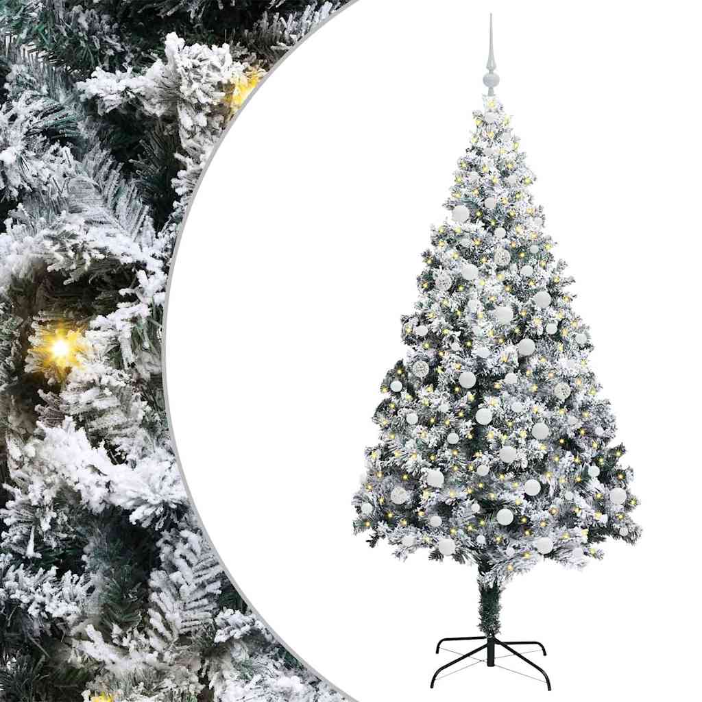 vidaXL Artificial Christmas Tree White 180 cm - 50361