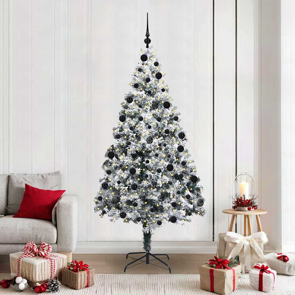 vidaXL Artificial Christmas Tree White 210 cm - 50380