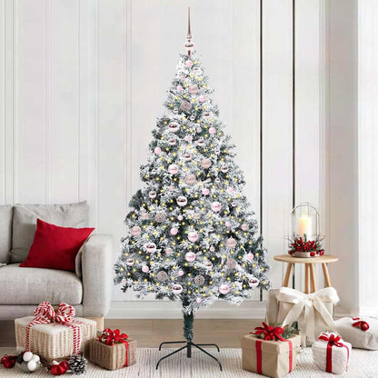 vidaXL Artificial Christmas Tree White 210 cm - 50381
