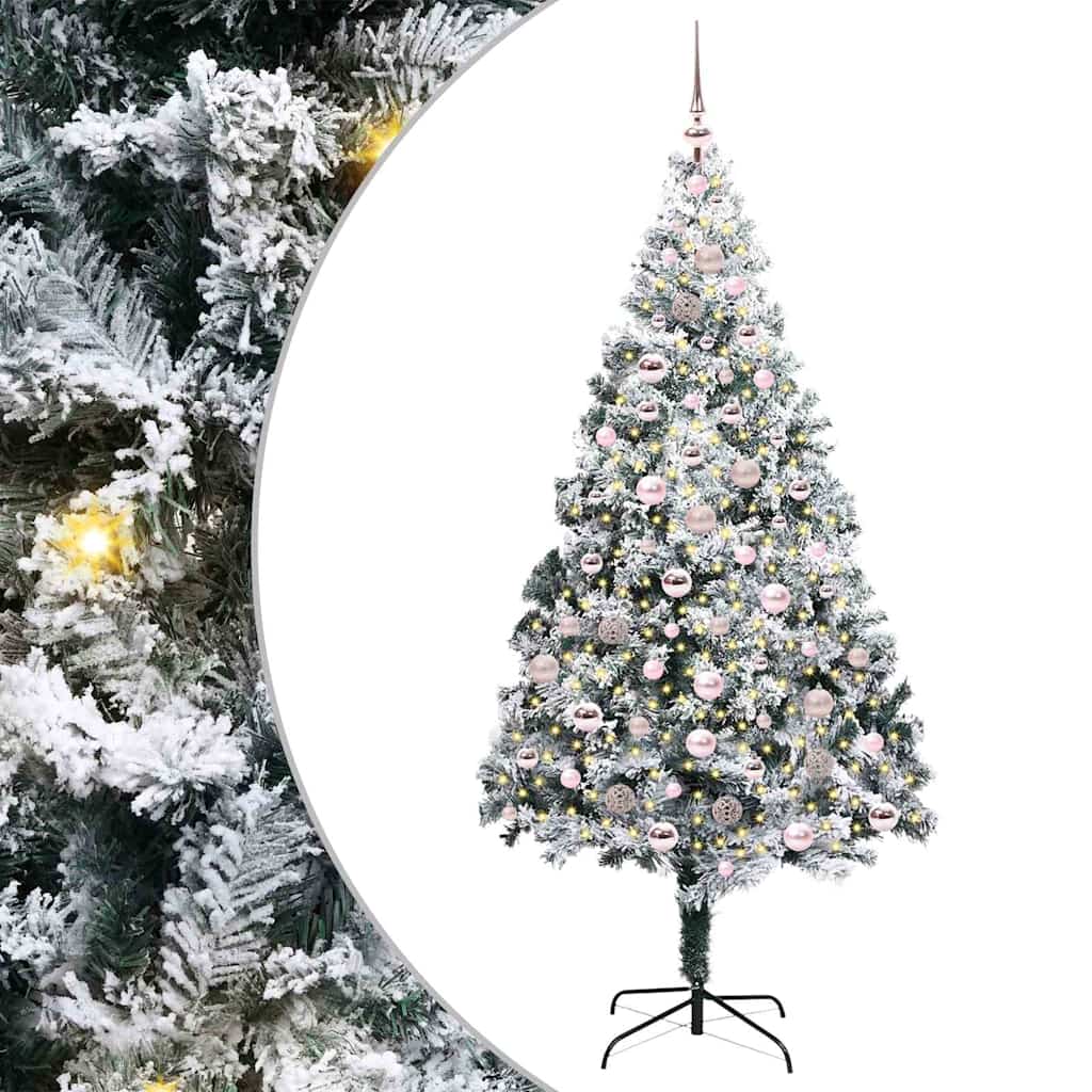 vidaXL Artificial Christmas Tree White 210 cm - 50381