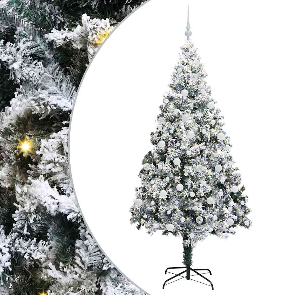 vidaXL Artificial Christmas Tree White 210 cm - 50390