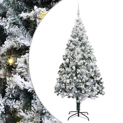 vidaXL Artificial Christmas Tree White 210 cm - 50390