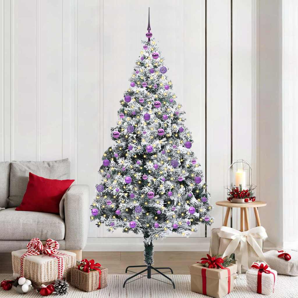 vidaXL Artificial Christmas Tree White 210 cm - 50395