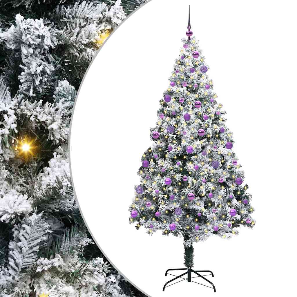 vidaXL Artificial Christmas Tree White 210 cm - 50395