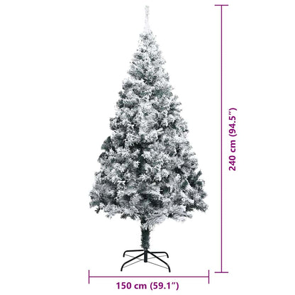 vidaXL Artificial Christmas Tree White 240 cm - 50420