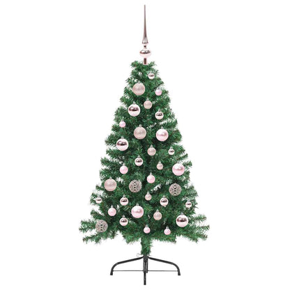 vidaXL Artificial Pre-lit Christmas Tree Green 120 cm PVC - 50437