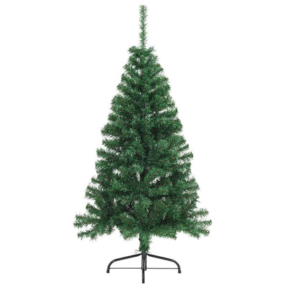 vidaXL Artificial Pre-lit Christmas Tree Green 120 cm PVC - 50437