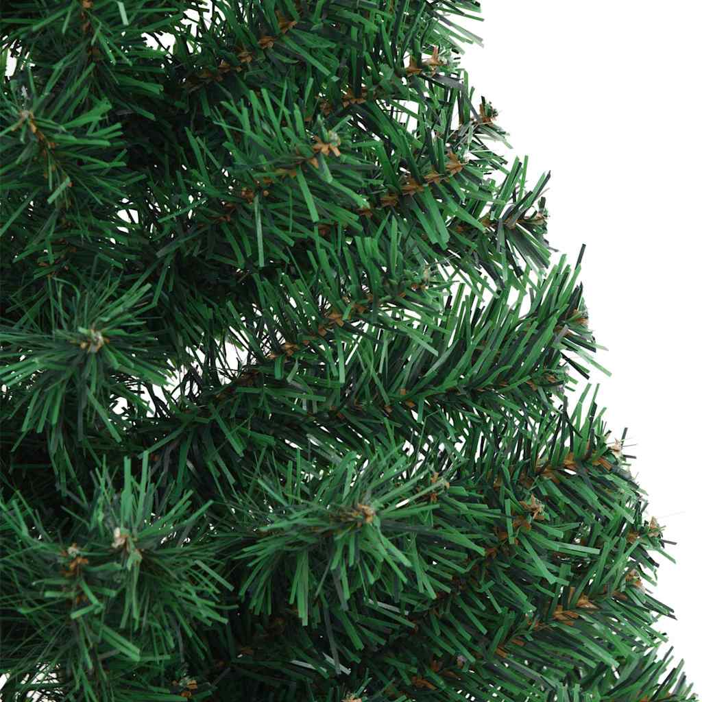 vidaXL Artificial Pre-lit Christmas Tree Green 120 cm PVC - 50450