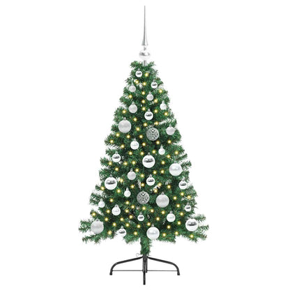 vidaXL Artificial Pre-lit Christmas Tree Green 120 cm PVC - 50452