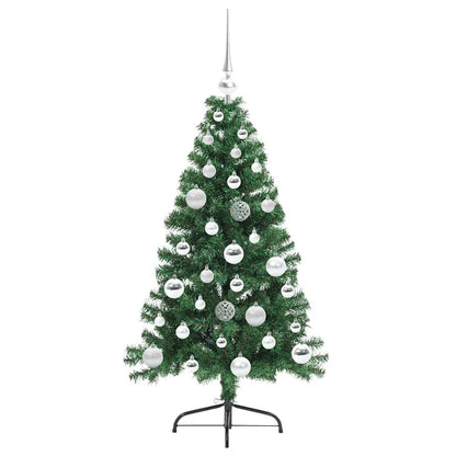 vidaXL Artificial Pre-lit Christmas Tree Green 120 cm PVC - 50452