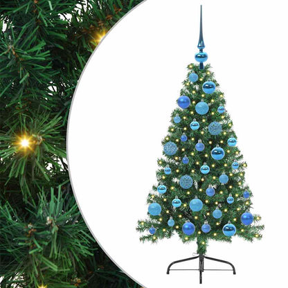 vidaXL Artificial Pre-lit Christmas Tree Green 120 cm PVC - 50468