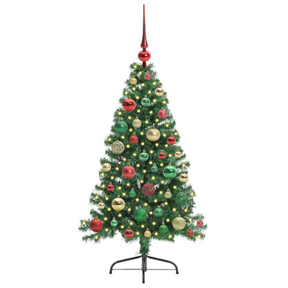 vidaXL Artificial Pre-lit Christmas Tree Green 120 cm PVC - 50477