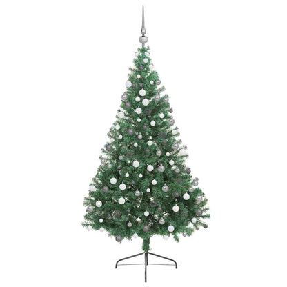 vidaXL Artificial Pre-lit Christmas Tree Green 180 cm PVC - 50527