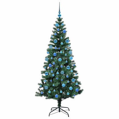 vidaXL Artificial Pre-lit Christmas Tree Green 180 cm PVC - 50537