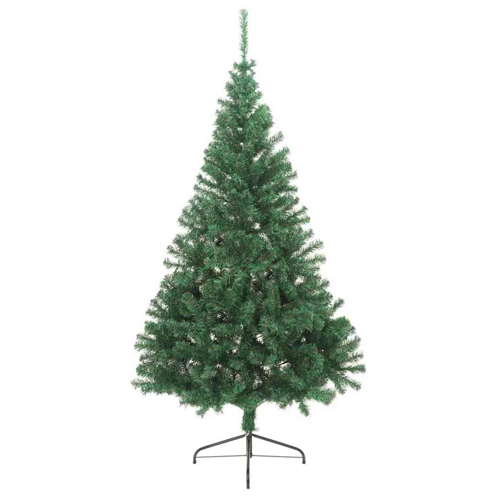 vidaXL Artificial Pre-lit Christmas Tree Green 240 cm PVC