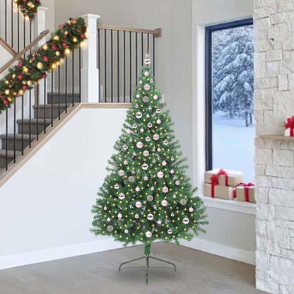 vidaXL Artificial Pre-lit Christmas Tree Green 240 cm PVC - 50608