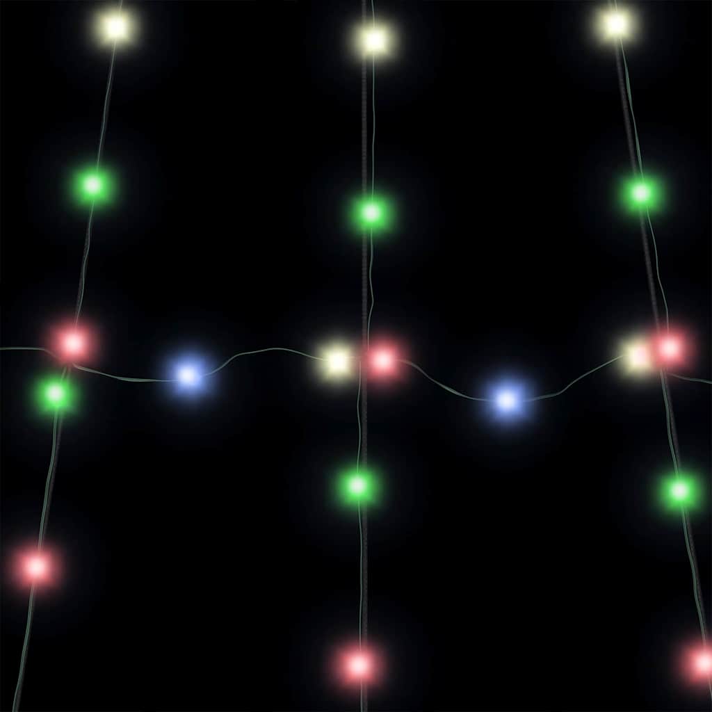 vidaXL LED Christmas Tree with Ground Spikes Multicolour 306 cm Metal