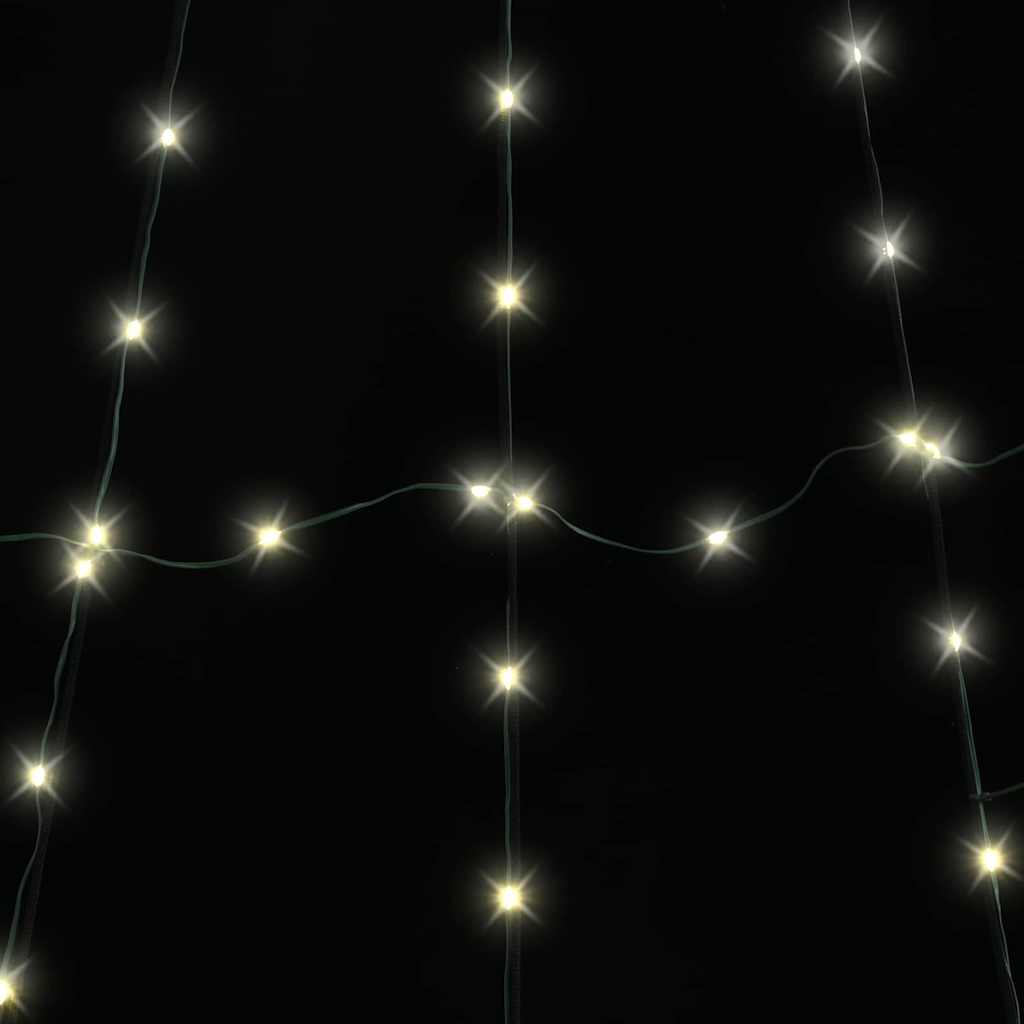 vidaXL LED Christmas Tree with Ground Spikes Warm White 511 cm Metal
