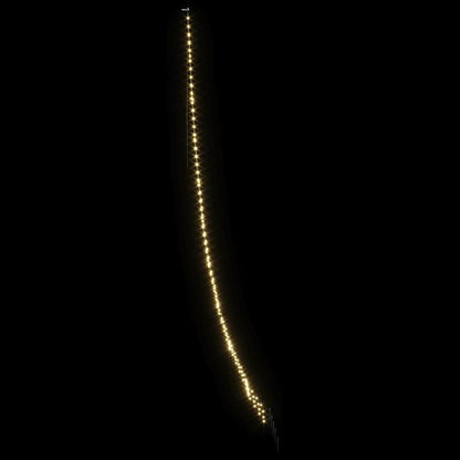 vidaXL LED Christmas Tree with Ground Spikes Warm White 511 cm Metal