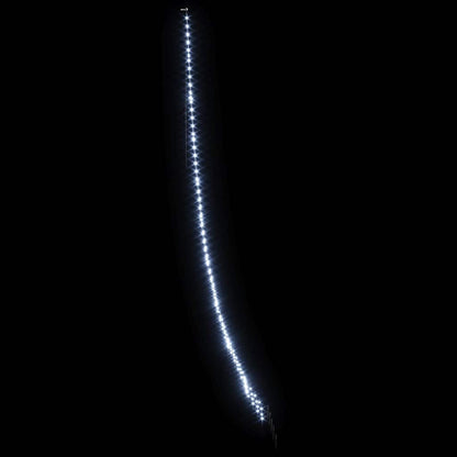 vidaXL LED Christmas Tree with Ground Spikes Cool White 511 cm Metal