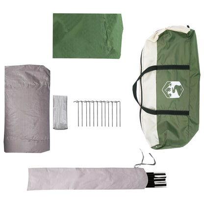 vidaXL Dome Tent with Removable Rainfly 4-Person Green