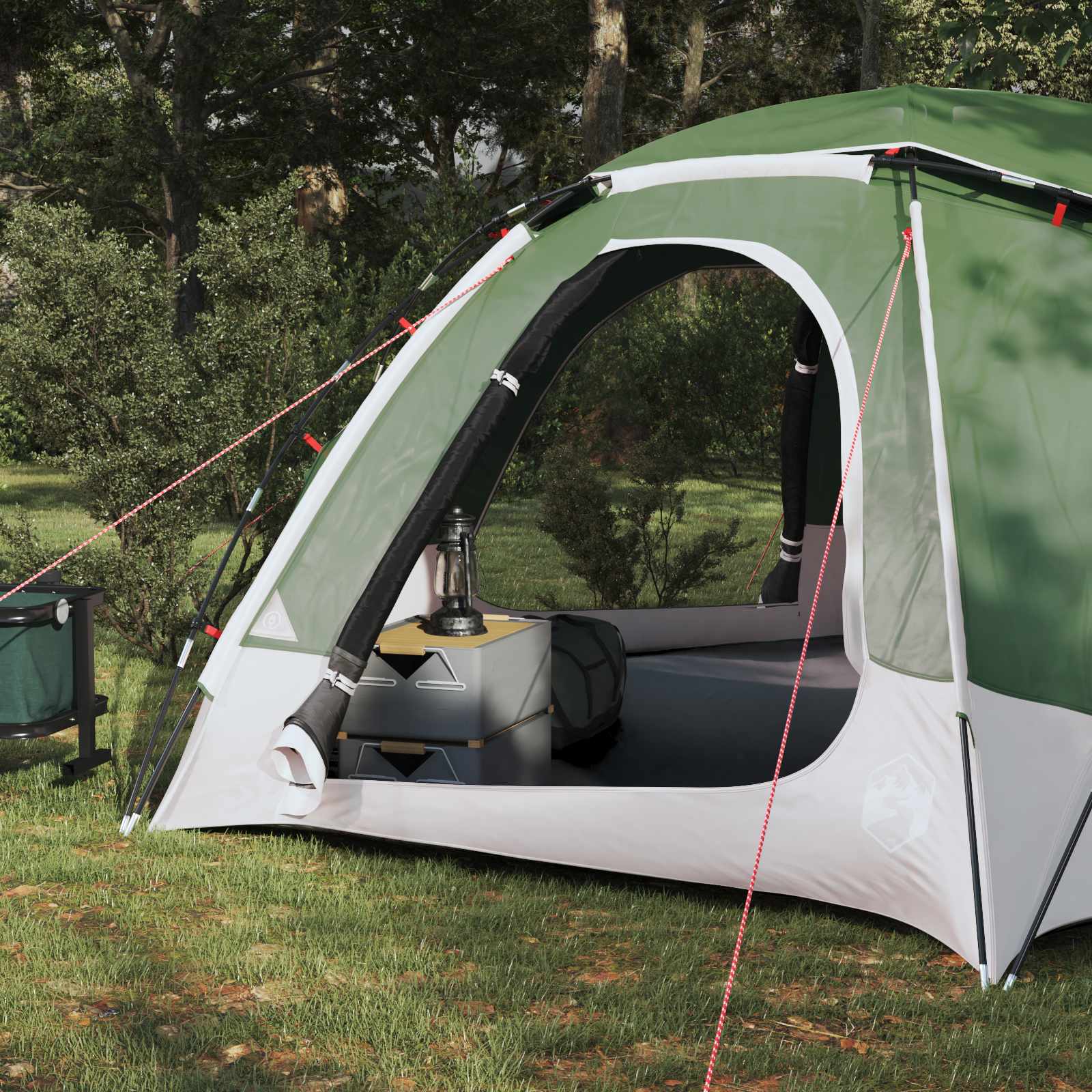 vidaXL Dome Tent with Removable Rainfly 4-Person Green