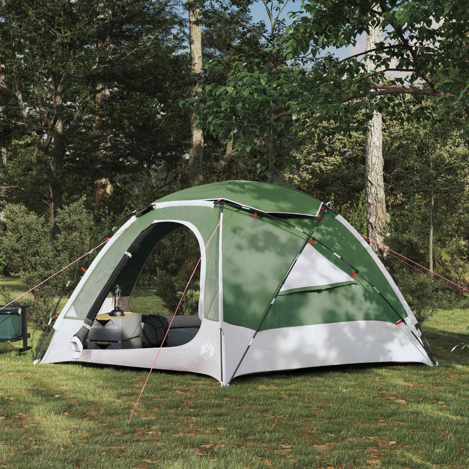 vidaXL Dome Tent with Removable Rainfly 4-Person Green