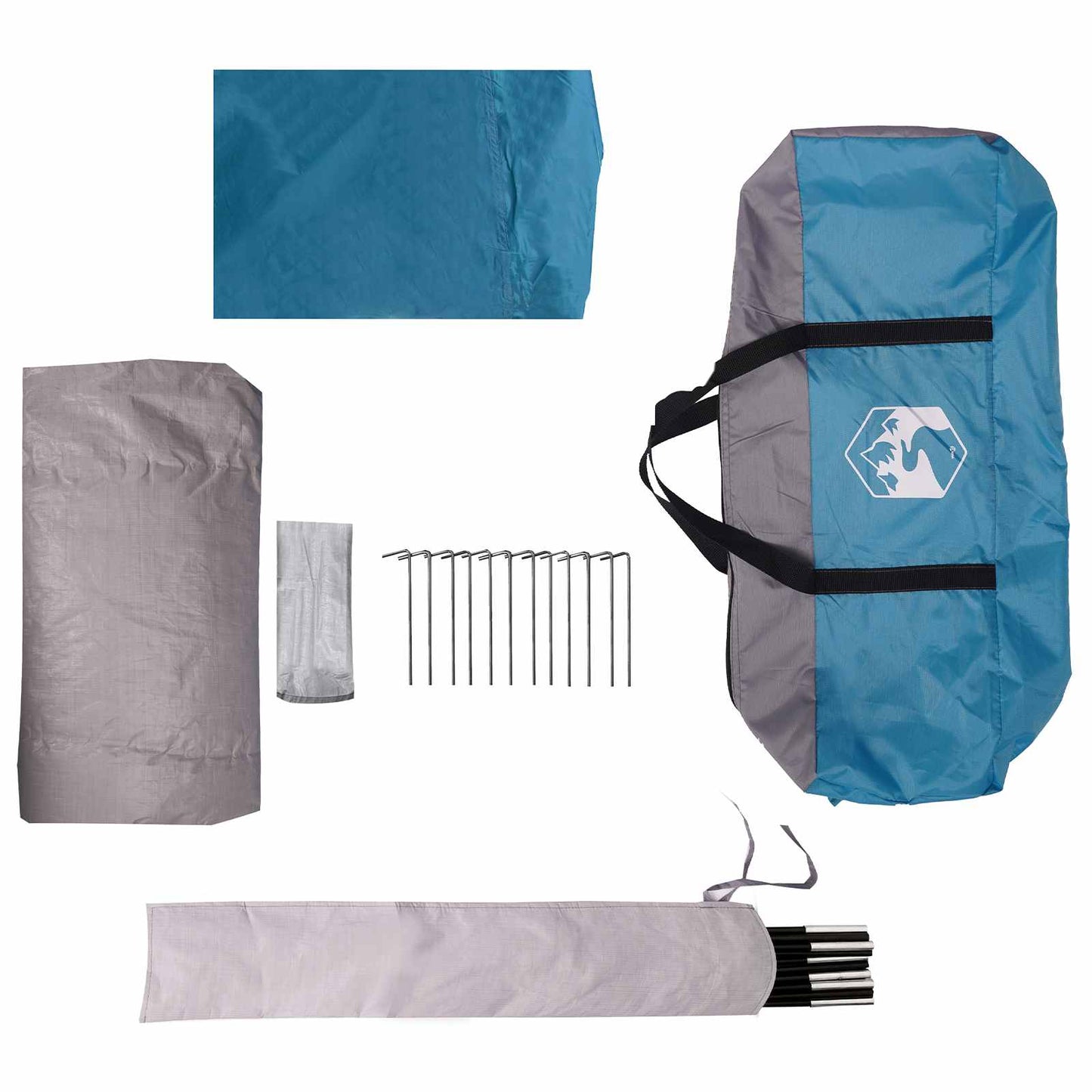 vidaXL Dome Tent with Removable Rainfly 4-Person Blue