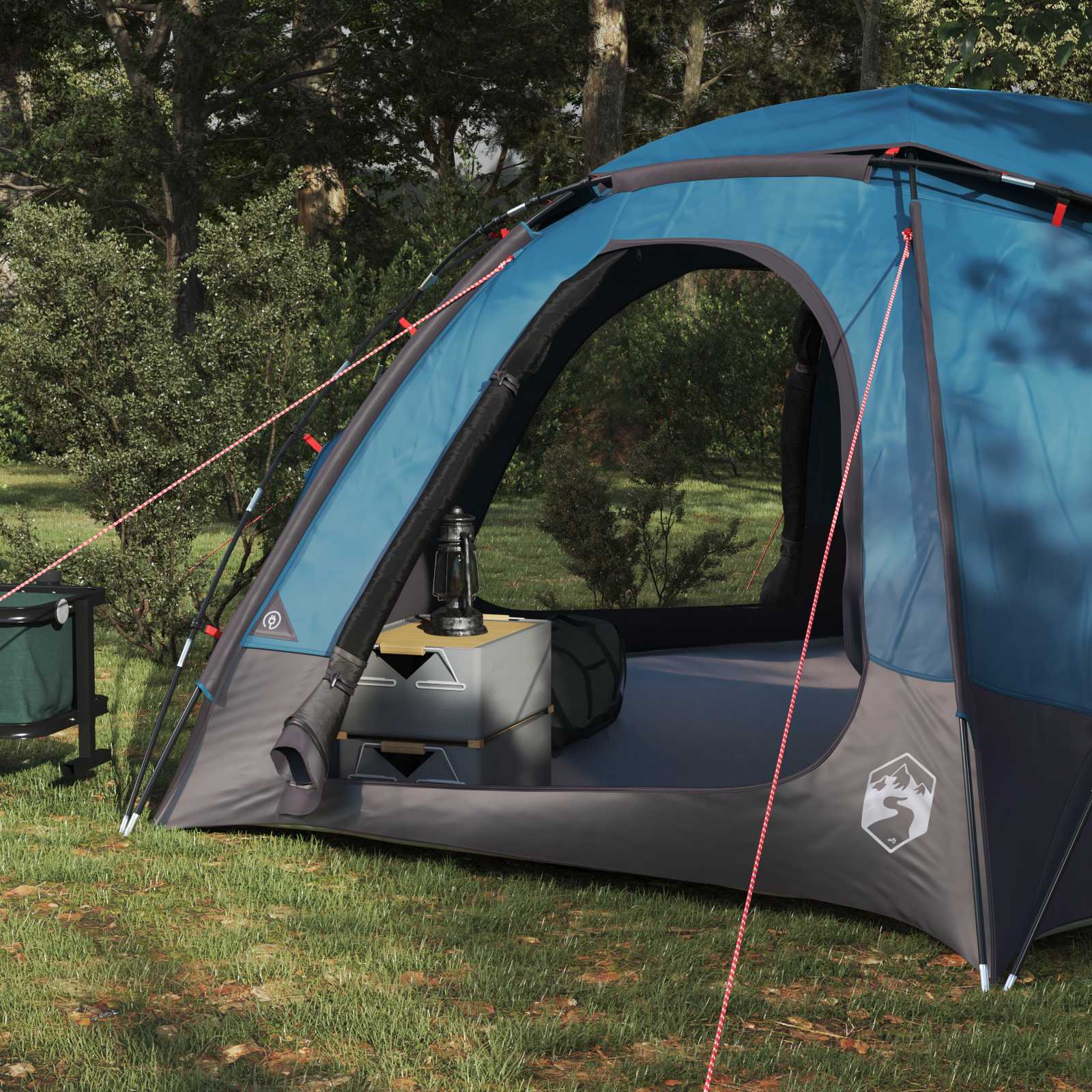 vidaXL Dome Tent with Removable Rainfly 4-Person Blue