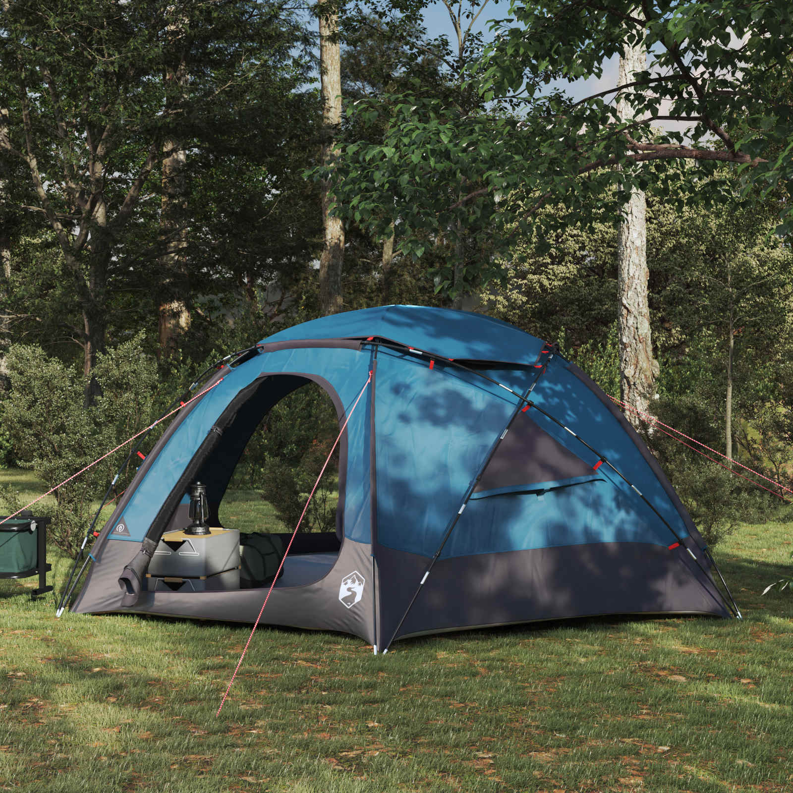 vidaXL Dome Tent with Removable Rainfly 4-Person Blue