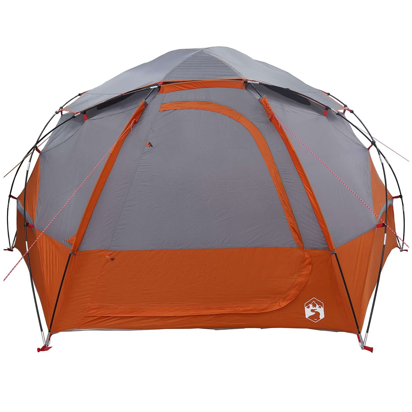 vidaXL Dome Tent with Removable Rainfly 4-Person Grey and Orange