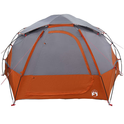 vidaXL Dome Tent with Removable Rainfly 4-Person Grey and Orange