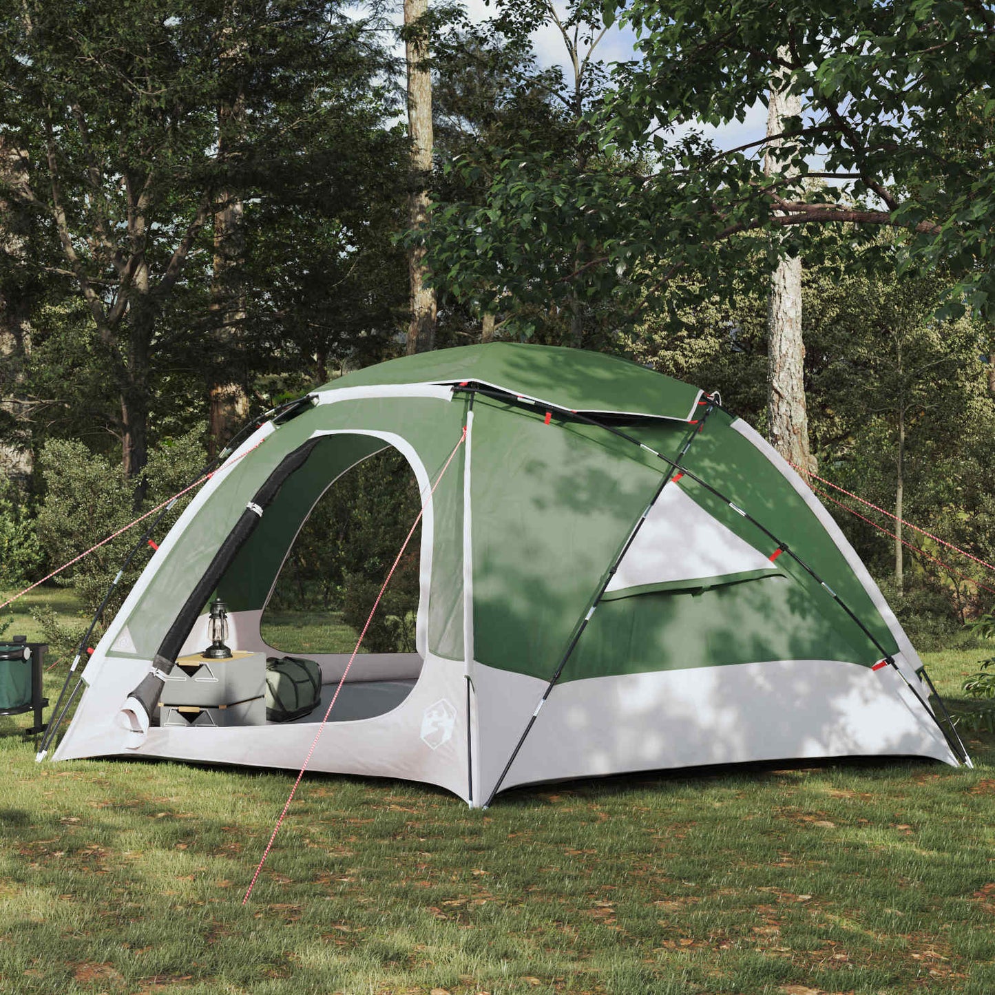 vidaXL Dome Tent with Removable Rainfly 8-Person Green
