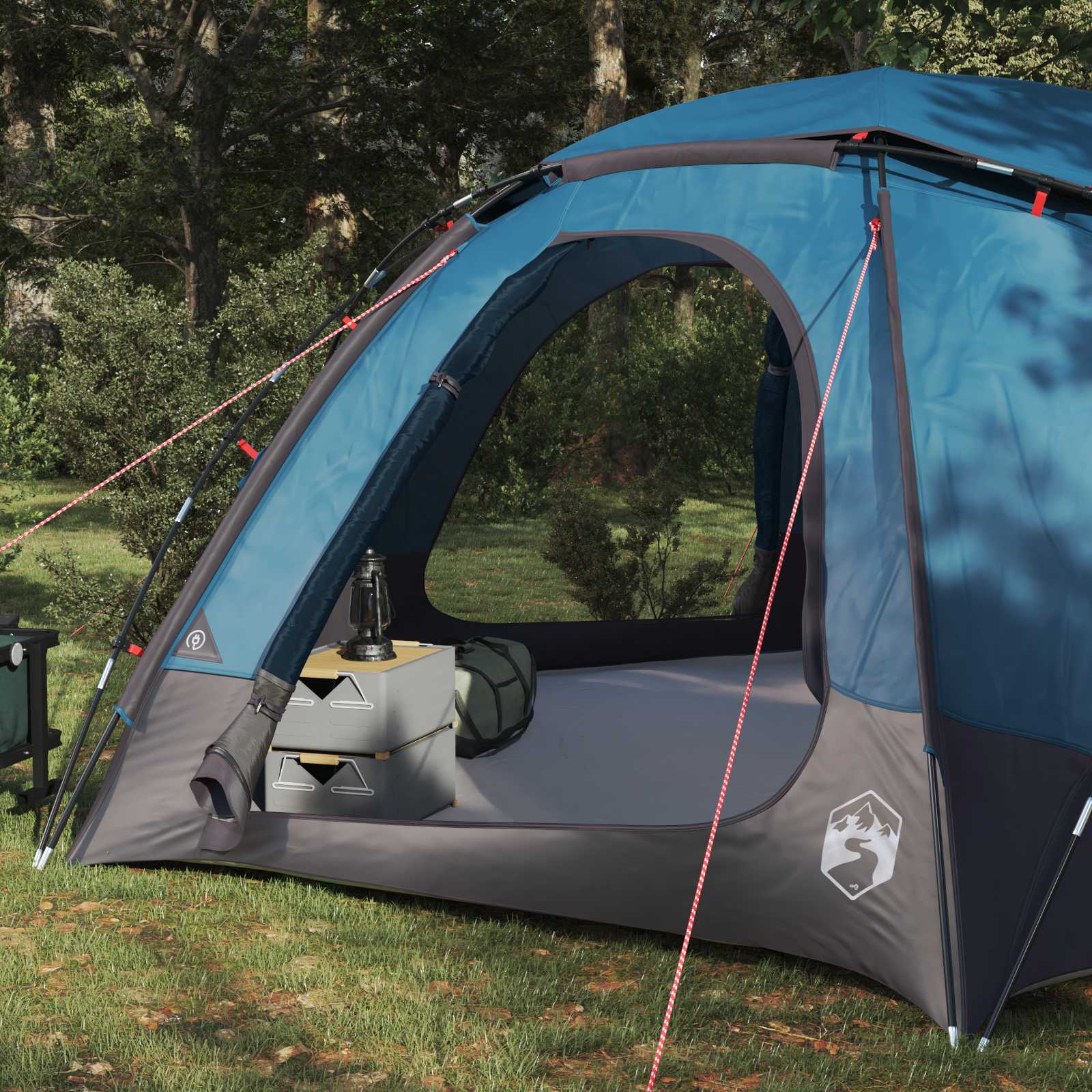 vidaXL Dome Tent with Removable Rainfly 8-Person Blue